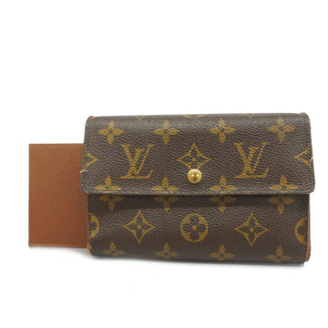 LOUIS VUITTONAuth  Monogram PortoTresorEtuiChekie M61200 Men,Women,Unisex Wallet