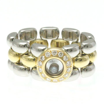 CHOPARD Happy Diamonds 82/8401-20 White Gold [18K],Yellow Gold [18K] Fashion Diamond Band Ring Gold,Silver