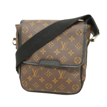 LOUIS VUITTON Shoulder Bag Monogram Macassar Bus PM M56717 Brown Black Men's