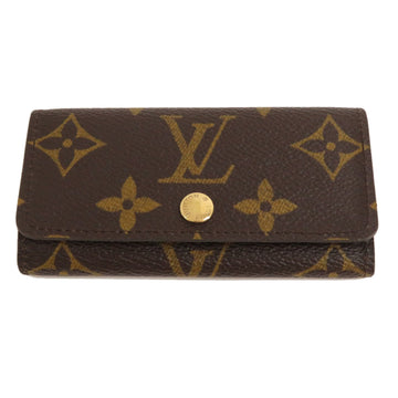 LOUIS VUITTON M62631 Multicle 4 Monogram Key Case Canvas Women's