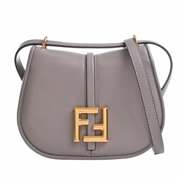 FENDI Leather Camon Small Shoulder Bag 8BS082 Beige Ladies