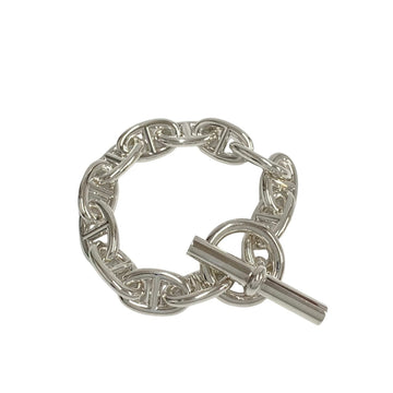 HERMES Chaine d'Ancle TGM Silver 925 Bracelet Bangle Accessory Men's Women's