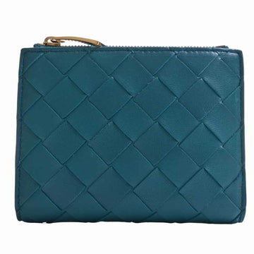 BOTTEGA VENETA Intrecciato Leather Bifold Wallet Green