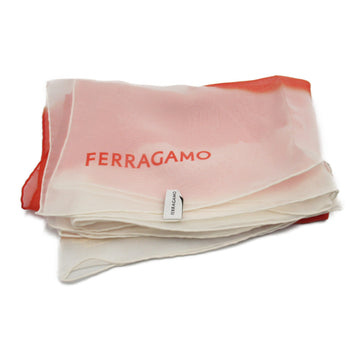 SALVATORE FERRAGAMO shawl Red silk 320611 761519