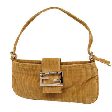 FENDI handbag corduroy beige ladies