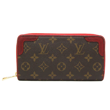 LOUIS VUITTON Monogram Zippy Wallet Retiro M61854 Women's Monogram Long Wallet [bi-fold] Cerise,Monogram