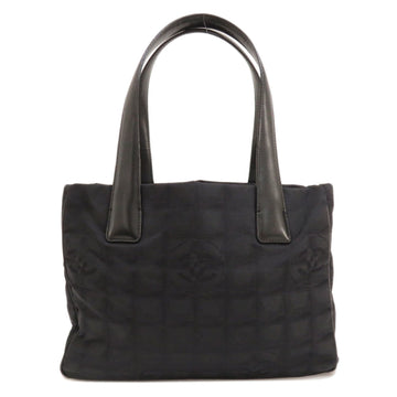 CHANEL New Line PM Tote Bag Nylon Jacquard Women's