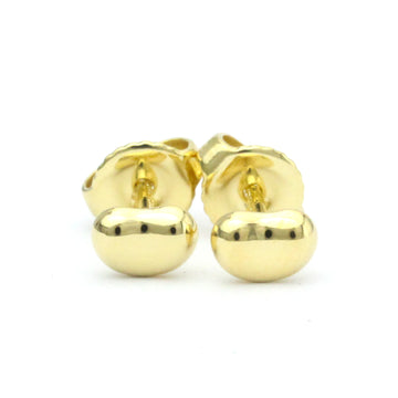 TIFFANY Bean No Stone Yellow Gold [18K] Stud Earrings Gold