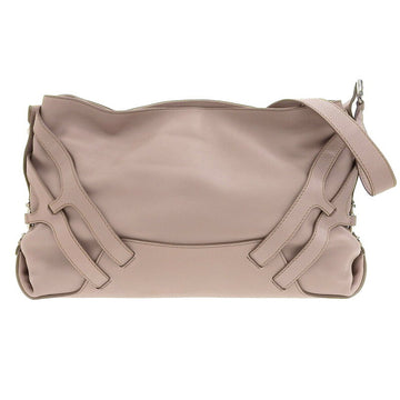 SALVATORE FERRAGAMO Ferragamo Salvatore Bag Women's 2way Gancini Leather Pink Beige