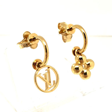 LOUIS VUITTON Earrings Blooming Bookle Dreille M64859 Gold Accessories Ladies