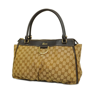 GUCCI tote bag GG canvas 189831 brown beige gold hardware ladies