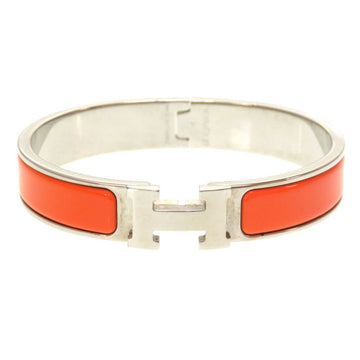 HERMES Clic H PM Silver Orange Bracelet