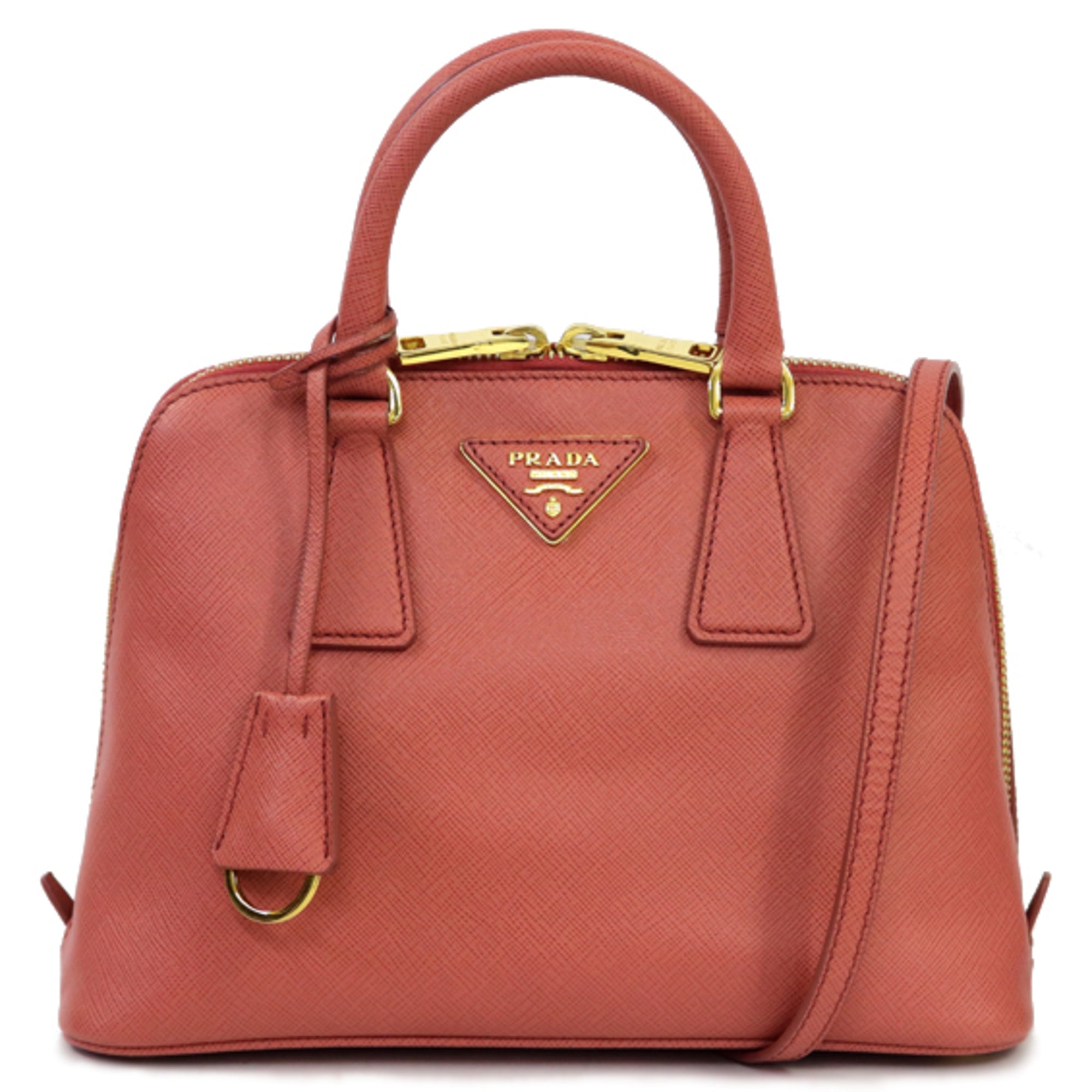 Prada handbag SAFFIANO LUX leather BL0838 Lady s men