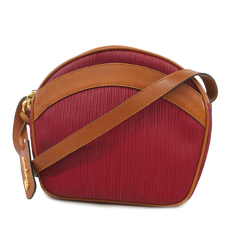 Salvatore Ferragamo Shoulder Bag Women's Leather Shoulder Bag Red Color