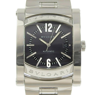 BVLGARI Ashoma AA48S Stainless Steel Automatic Men's Gray Dial Watch