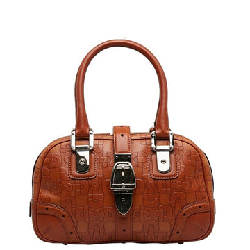 GUCCI Horsebit Handbag 145772 Brown Leather Women's