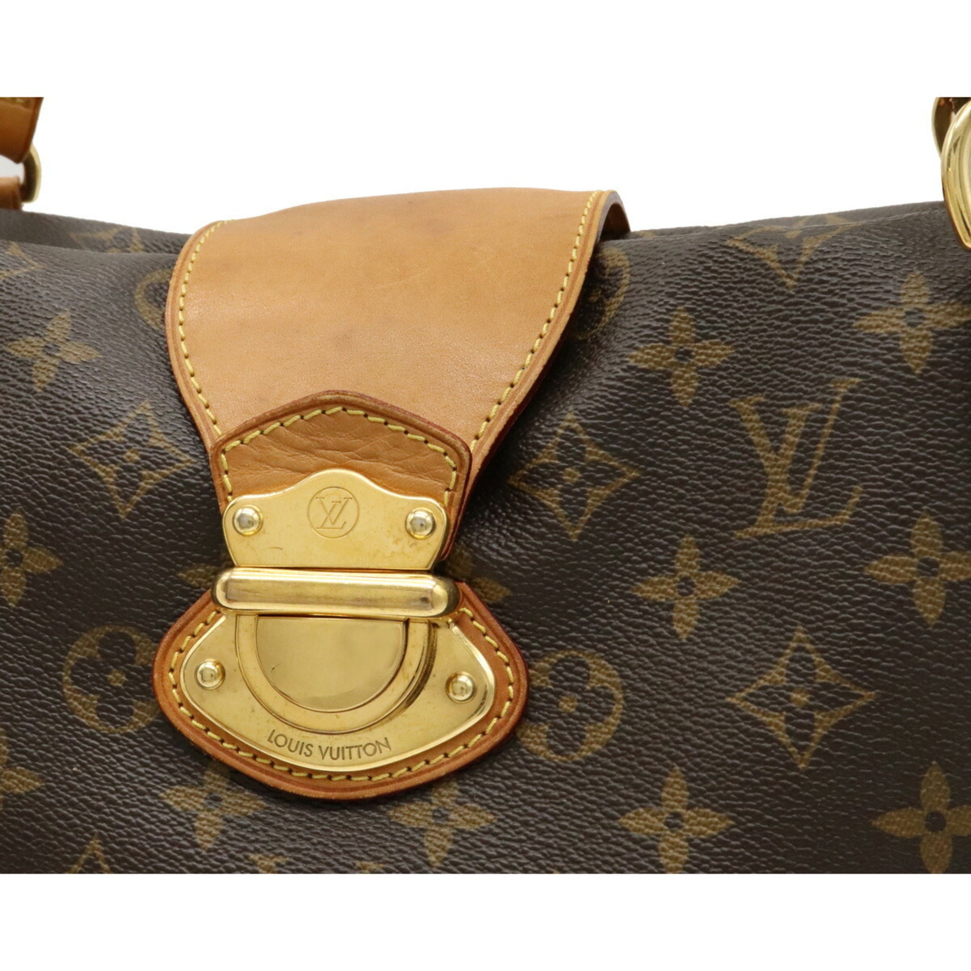 Authenticated Used Louis Vuitton Tote Bag Monogram Stresa PM M51186 Canvas  Brown Gold Hardware Ladies LOUIS VUITTON