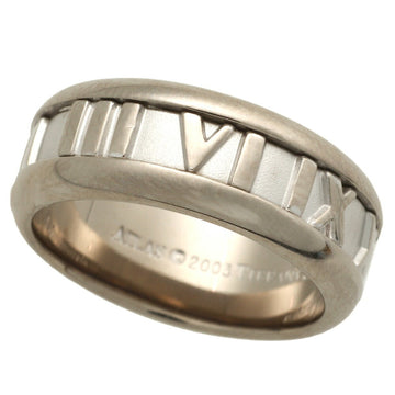 TIFFANY & Co. Atlas Ring K18WG No. 8 Roman Numeral White Gold