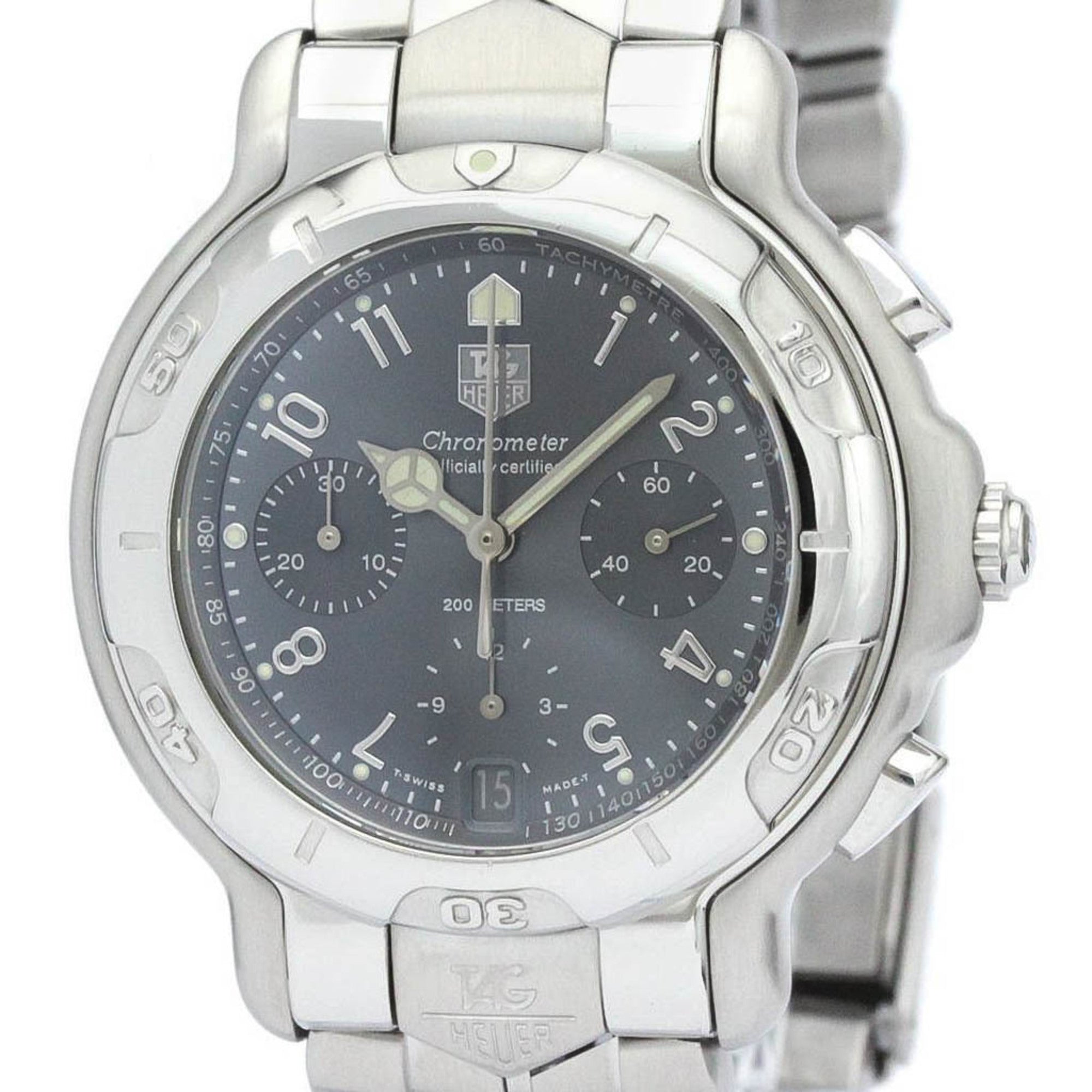 TAG HEUERPolished 6000 Chronograph Steel Automatic Mens