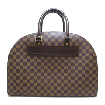 LOUIS VUITTON Nolita 24 are handbag Brown Ebene Damier PVC coated canvas N41454