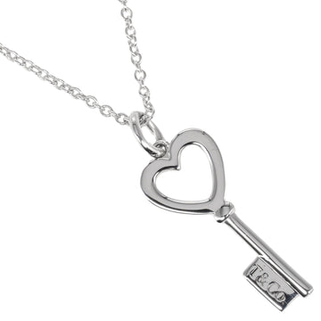 TIFFANY&Co. Heart Key Necklace 925 Silver Approx. 2.25g