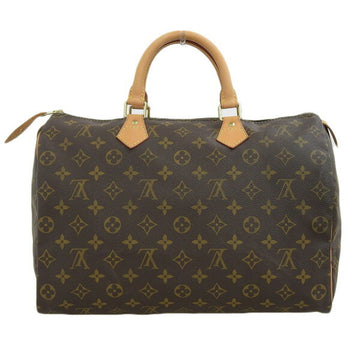 LOUIS VUITTON Monogram Speedy 35 Handbag Boston Bag M41524 Brown Women's