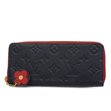 LOUIS VUITTONAuth  Monogram Empreinte Portefeuille Clemence M68325 Long Wallet