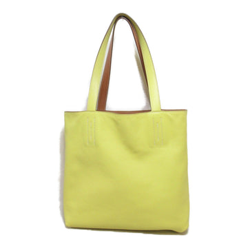 HERMES Double Sense 36 Tote Bag Brown Gold Lime Sikkim leather leather