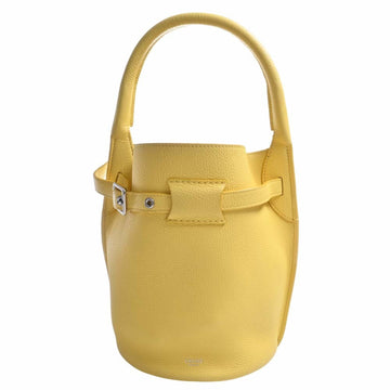 CELINE Big Bag Nano Bucket Leather Handbag 187243U Yellow Ladies