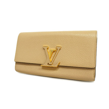 LOUIS VUITTONAuth  Taurillon Portefeuille Capucines M61249 Long Wallet