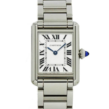 CARTIER Tank Must SM WSTA0051 Women's Watch Silver Dial Quartz