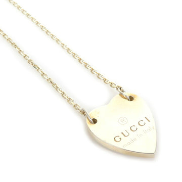 GUCCI Necklace Heart Motif Silver 925 Women's