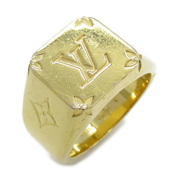 LOUIS VUITTON signet ring Ring Gold Gold Plated Gold