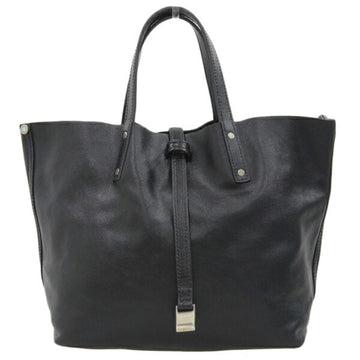 TIFFANY Leather Suede Reversible Handbag Black Ladies