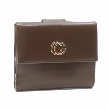 Gucci W Bifold Wallet GG Marmont Ladies Brown Leather 035 2888 2240