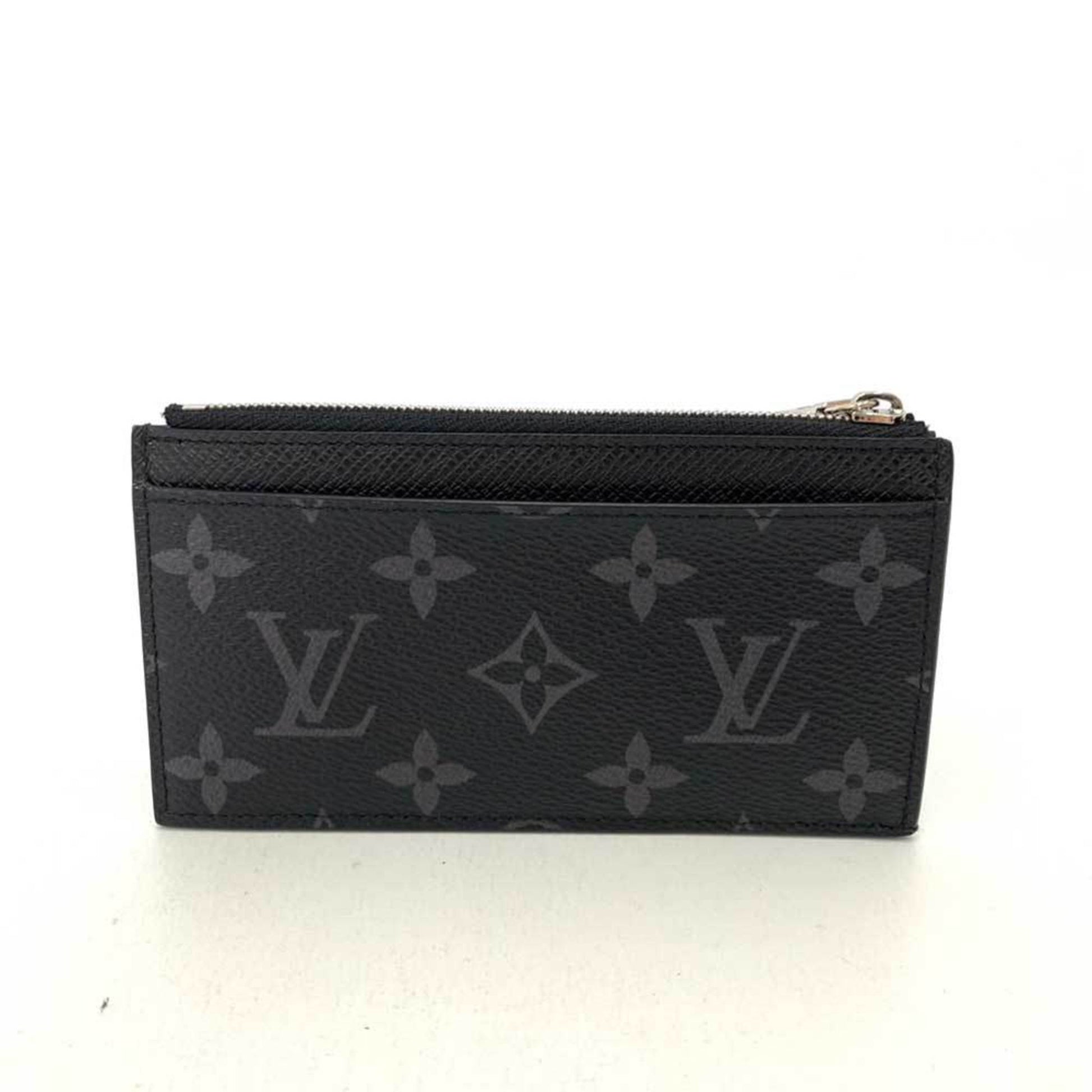 Louis Vuitton Wallet Accessories Coin Card Holder Noir Black Purse Folder  Flat Men's Monogram Eclipse Taigarama M30271 LOUISVUITTON