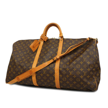 LOUIS VUITTONAuth  Monogram Keepall Bandouliere 60 M41412 Boston Bag