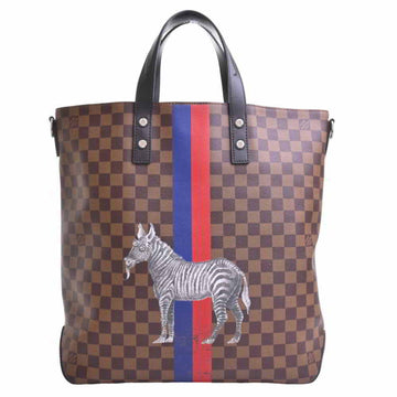 LOUIS VUITTON Damier Savannah Chapman Brothers Atlas Thoth Tote Bag Brown PVC