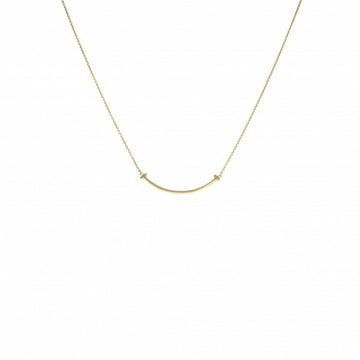 TIFFANY T Smile SM Necklace/Pendant K18YG Yellow Gold