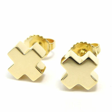 TIFFANY Roman Cross Earrings Yellow Gold 750 K18 Approx. 4.2g Accessories Women's ＆Co. jewelry accessories earrings