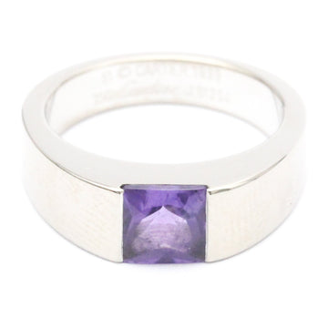 Cartier Tank Ring White Gold (18K) Fashion Amethyst Band Ring Silver