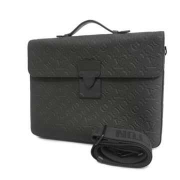 LOUIS VUITTONAuth  Monogram Taurillon S-lock M20835 Men's Briefcase,Handbag