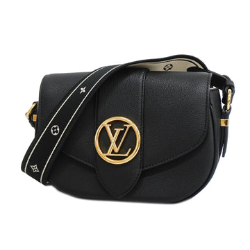 LOUIS VUITTONAuth  LV Pont Neuf Soft MM M58967 Women's Shoulder Bag Noir