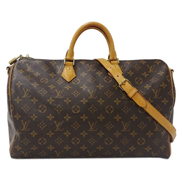 Louis Vuitton Bag Monogram Ladies Boston Handbag Shoulder 2way Speedy Bandolier 40 M41110 Brown