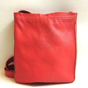 HERMES Crude cell pochette shoulder bag P engraved leather orange