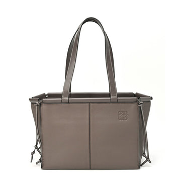 LOEWE Cushion Tote Small Handbag 309.12AA93 Dark Taupe