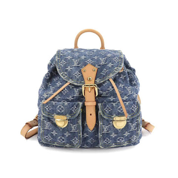 Louis Vuitton Monogram Denim Sack Add GM Backpack Rucksack Blue M95056 Sac A Dos