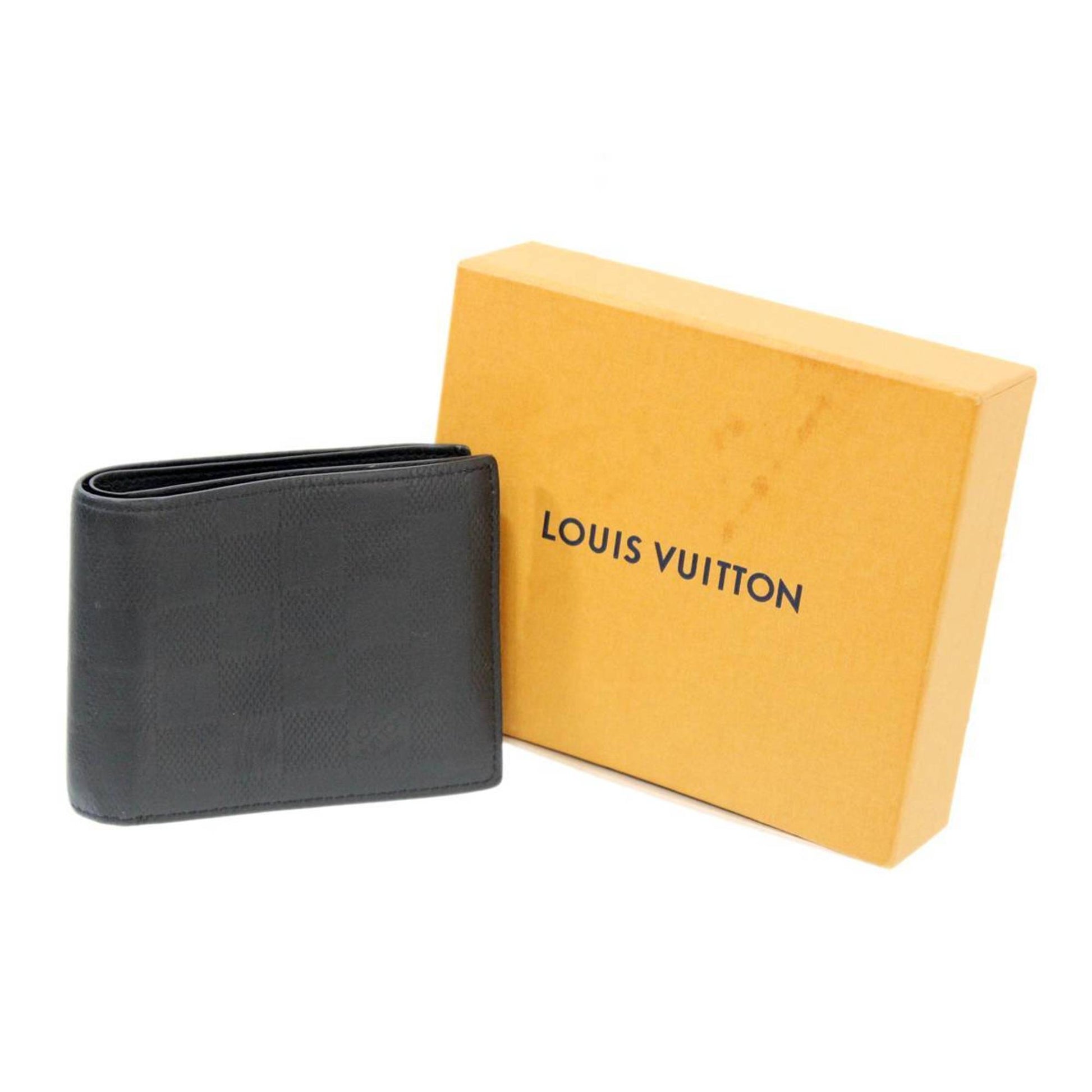 LOUIS VUITTON Pocket Organizer Taiga leather Black M63329