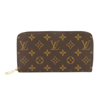 LOUIS VUITTON Monogram Zippy Wallet Round Zipper Long Brown M42616 RFID