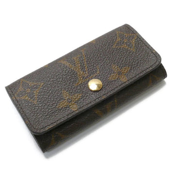 LOUIS VUITTON Multicle 4 Key Case Monogram Brown M69517 Unisex